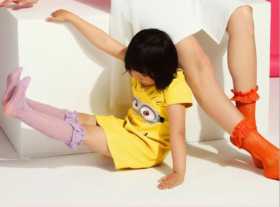 Women Lady Girls Ankle Fancy Fairy Retro Lace Ruffle frilly princess Short Socks - image 4 of 4