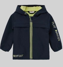 s.Oliver Baby Softshell Jacke Wetter Windbreaker Jungen Blau Kaputze Gr. 68