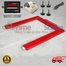 Horse Shoe Scale OP-932 Floor Pallet Jack Scale 46"x48" 1,000 lb with Printer