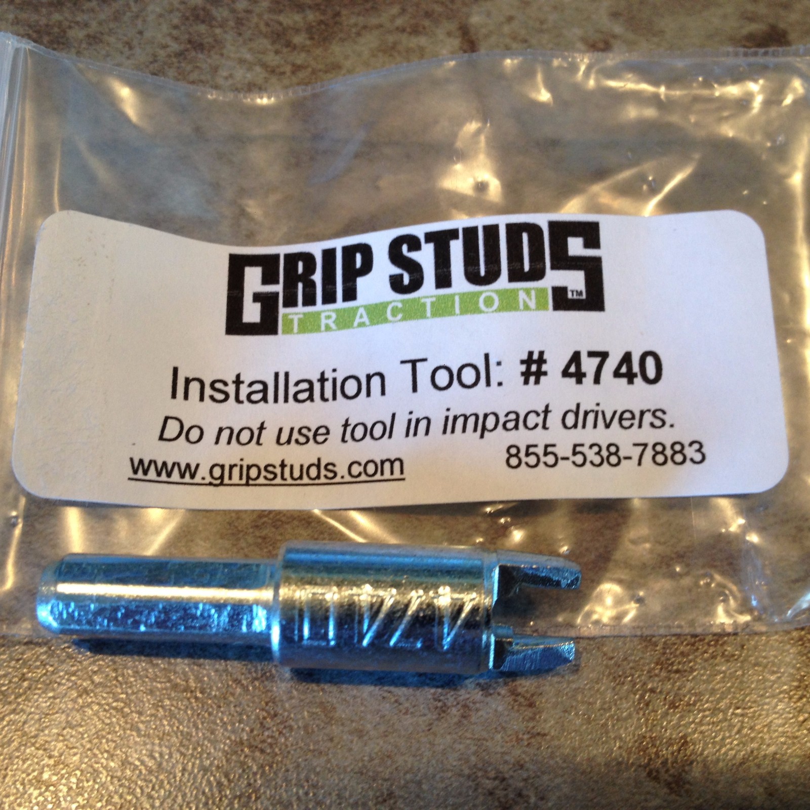 Motorcycle Tire Studs, 4700 4740 Install Tool Front Tire Studs Grip