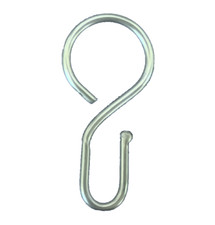 Crochet de Rideau Crochet CROCHET-S Nickel pour Seilspanngarnituren 10 Pièce