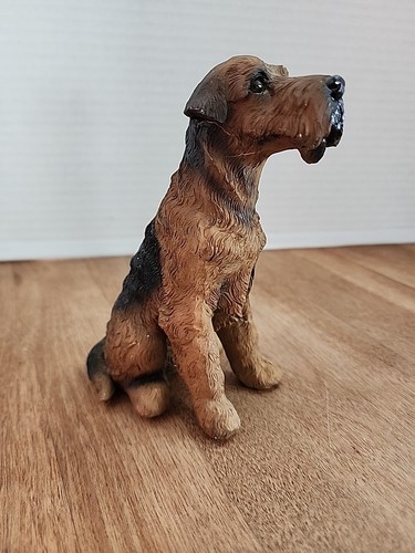 Airedale Terrier Dog Resin Figurine 6" High