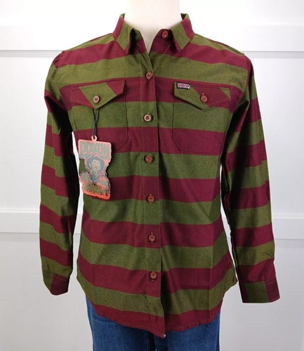 DIXXON The Krueger Long Sleeve Shirt Women's L Freddy Krueger NWT
