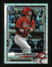2021 Bowman Chrome Prospects Mojo Refractor Austin Hendrick #BCP-55 Reds