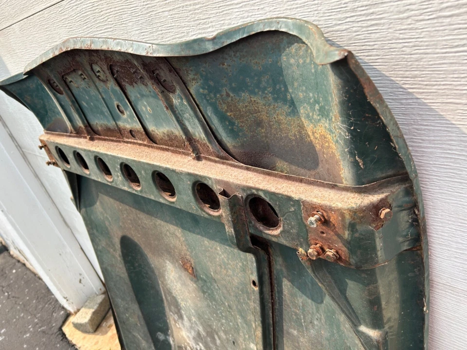 VINTAGE 1965-1968 Triumph TR4 A 250 Bubble Bonnet hood Green Solid oem - Image 4 of 4