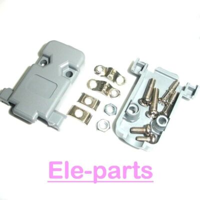 10 PCS Plastic Hood Cover for 9Pin D-Sub DB9 DB9 plastic hoods shells & screws #