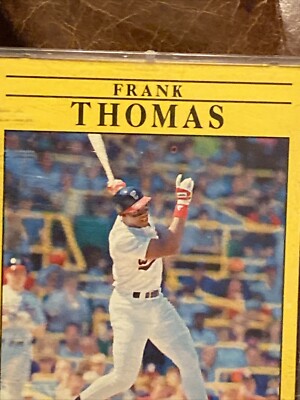 1991年6月 物 1991 Fleer Frank Thomas White Sox #138 Missing “.” Error In