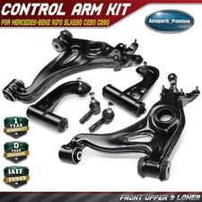 6PCS Suspension Control Arm Ball Joint Tie Rod Ends for Mercedes-Benz W202 S202