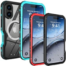 Waterproof Case for iPhone 16 Pro Max 16 Plus MagSafe Shockproof Full Body Cover