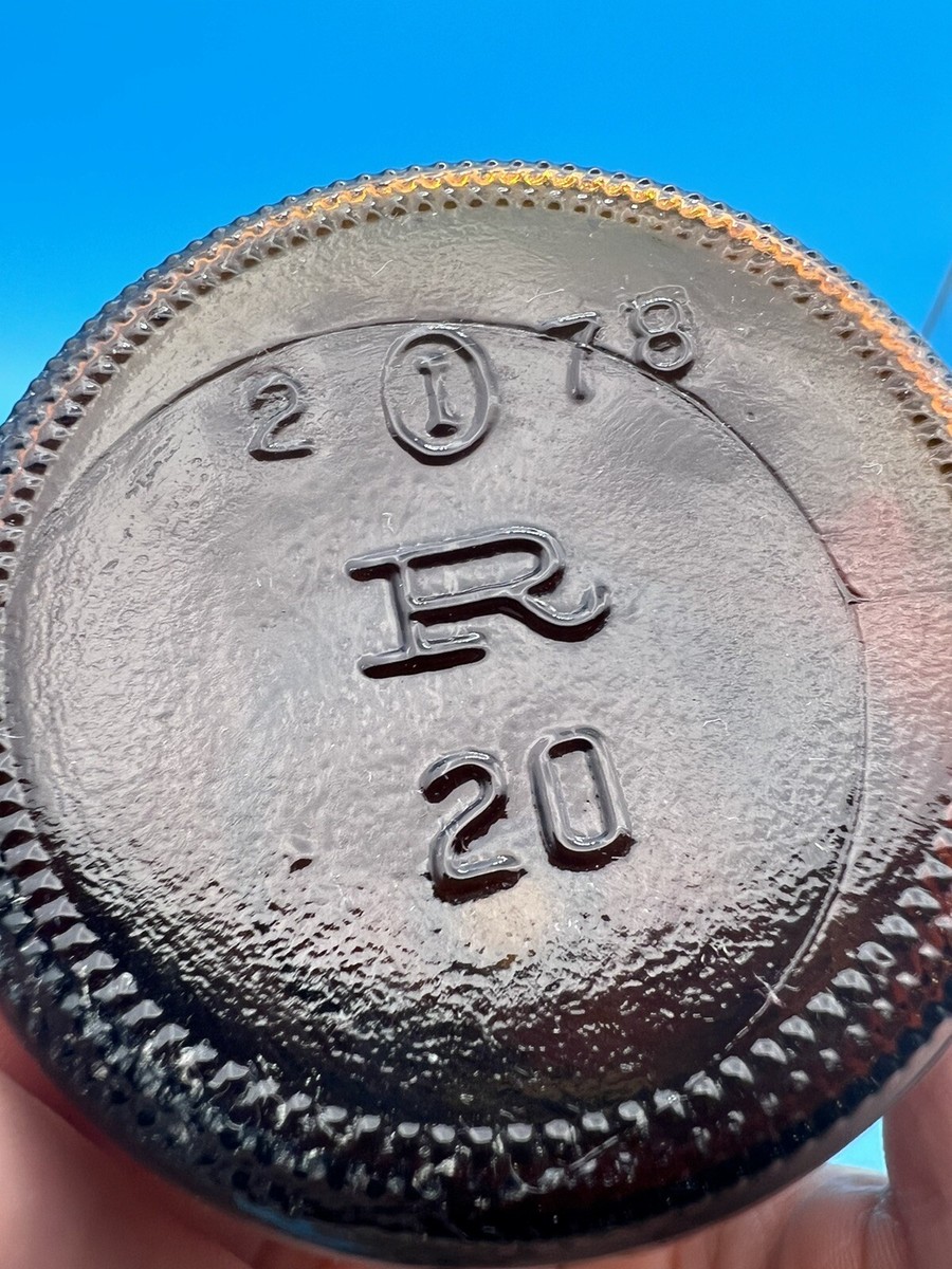 Vintage Amber Brown Glass Bottle “ 2 I 78 R 20” Bottom Markings