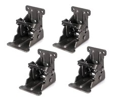Table Leg Folding Brackets, Foldable Hinge Hardware, Self- Lock Pack of 4