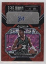 2023 Panini Prizm Draft Picks Choice Red 34/40 Jazian Gortman #SS-JAZ Auto 0ud4