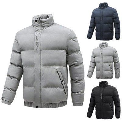 Herren Winterjacke mit Taschen Parka Jacke Outdoor Puffer Jacket Übergangsjacke