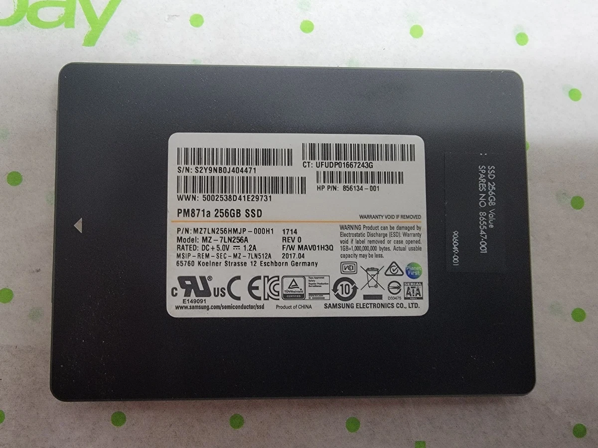 Samsung SATA I 256 GB Solid State Drives for sale | eBay