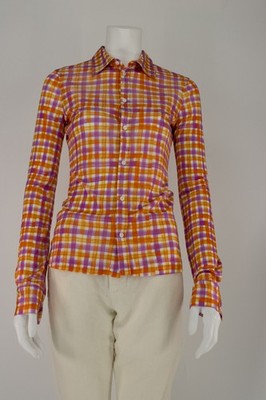 Dsquared2 Dsquared 2 DS2 Bluse M 38 Orange Pink Hemd Damen