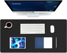 Tappetino Scrivania, Sottomano Scrivania, 80Cm X 40Cm in Similpelle PVC, Tappeti