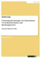 Sascha Lang | Umsetzung Der Strategie Von Unternehmen U1 Im Bereich Finanz-...