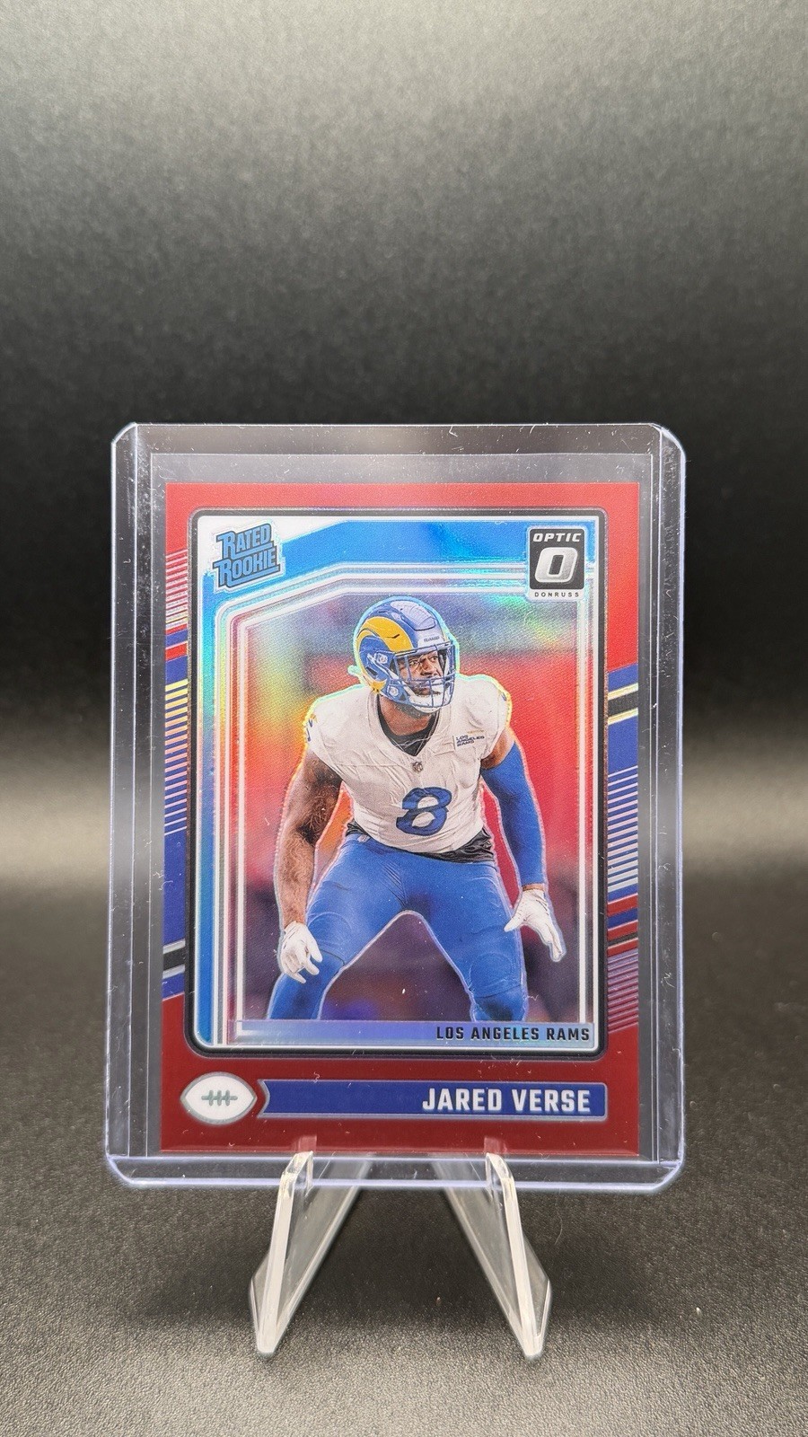2024 Panini Donruss Optic Jared Verse Rated Rookie RC #242 Red Prizm /125 HD