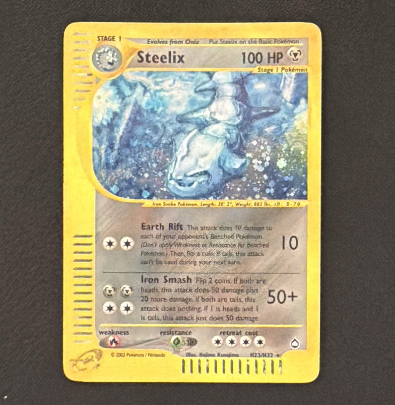 Steelix Aquapolis Holo Rare H23/H32