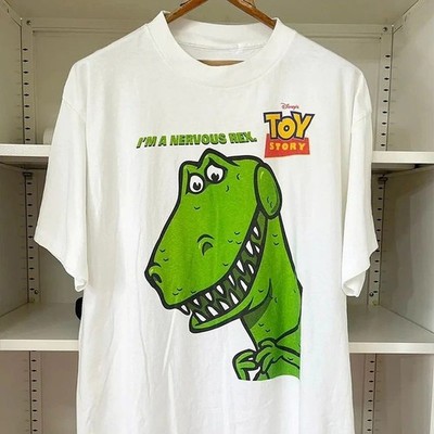 RETRO ''I'm a Nervous Rex'' T0y St0ry MOVIE GRAPHIC T-SHIRT S-5XL