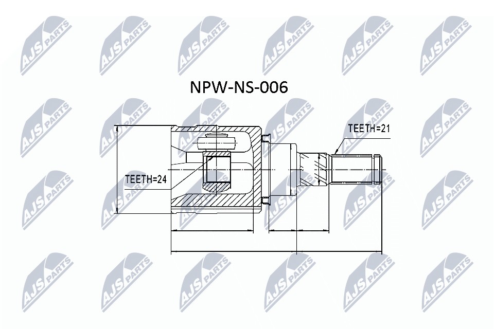 N.T.Y. NPW-NS-006.NTY Joint Kit, drive shaft for INFINITI,NISSAN,NISSAN (DFAC),R - Image 7