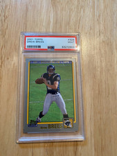 2001 Topps Drew Brees Rookie Card PSA 9. rookie card picture