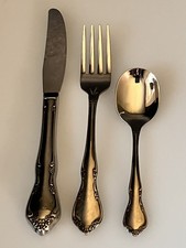 Oneida Toddletime Stainless Flatware 3 Piece Youth Toddler Set Knife Fork Spoon