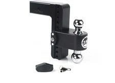 Weigh Safe CTB8-2.5-CER-BLA Turnover Ball 8" Drop Hitch w/2.5" Shank 8K/14.5K