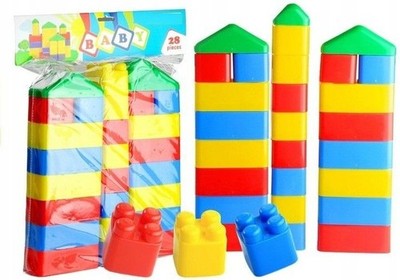 XXL Building Blocks 28 Pieces 1 Years Large Plastic Building Blocks CE