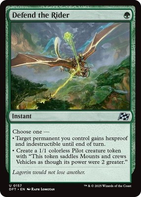 Defend the Rider Foil - DFT 0157 - NM - MTG Magic