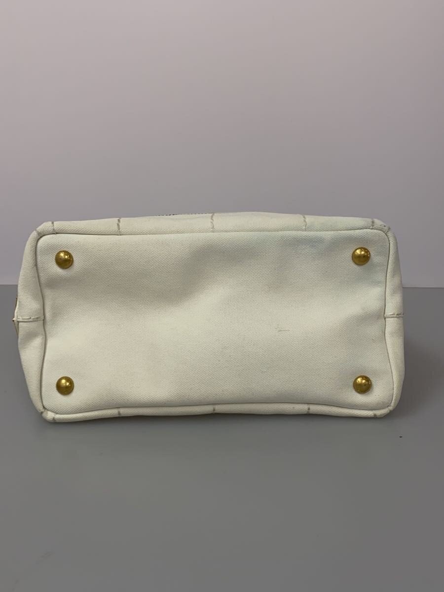 PRADA Tote Bag Cotton WHT 260211-2 thumbnail 4