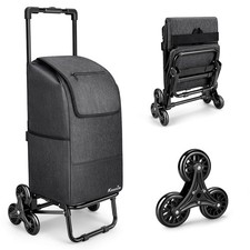 KEDSUM 2 in 1 Grocery Cart on Wheels for Stairs, 60L/300LBS Shopping Carts fo...