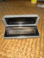 VINTAGE HOHNER GERMANY SPECIAL 20 MARINE BAND HARMONICA With Case