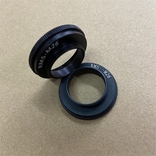 2PC Male RMS to M26X0.706mm Female Thread Microscope Objective Lens Adapter Ring