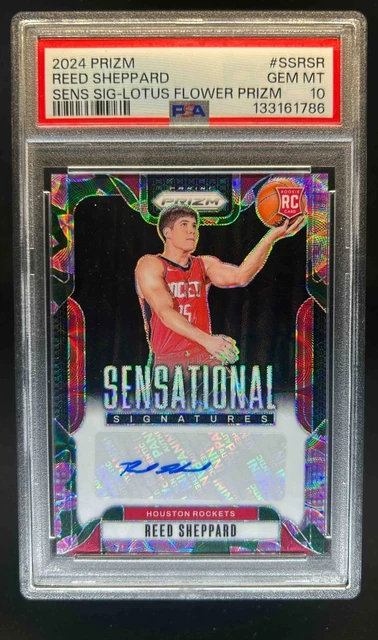 2024-25 Prizm Reed Sheppard Signatures RC Lotus Flower Auto #17/18 PSA 10