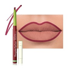 evpct Dark Wine Red Triangle Lip Liner Pencil Stick for Women, Retractable Li...