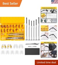Complete Eyeglass Repair Kit with Keychain Screwdriver Rust-Resistant Screws