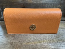 Tory Burch Large Orange Magnetic Sunglasses Eyeglasses Case