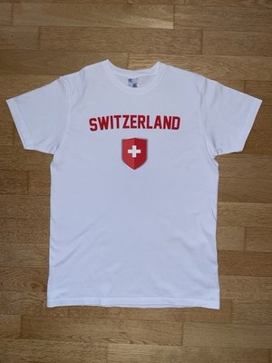 Schweiz Switzerland Fan-TShirt Weiß Herren Gr. M Top Zustand nur 1x getragen