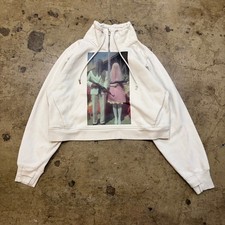 Cream Graphic Half-Zip Cropped Sweatshirt All In Motion