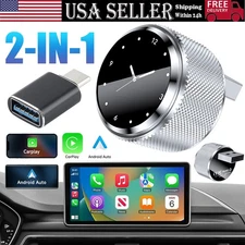USB Auto Wireless CarPlay Android Auto Adapter For iPhone Apple Wireless Dongle