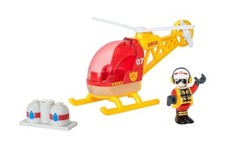 BRIO Rescue Helicopter 33797 for ages 3 and up. Toy Wooden Toy Train Locomotive