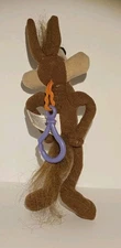 Nanco Wile E Coyote Plush Keychain 7 in Retro 