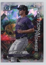 2021 Bowman Positional Promise Atomic Refractor /150 Michael Toglia #POS-MT 07ke