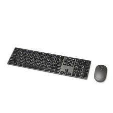 Amazon Basics Ultra Premium Wireless Keyboard and Mouse Combo, QWERTY, Black