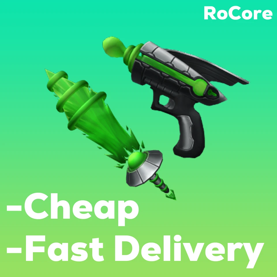 ROBLOX Murder Mystery 2 (MM2) Alien Set - Alienbeam + Raygun