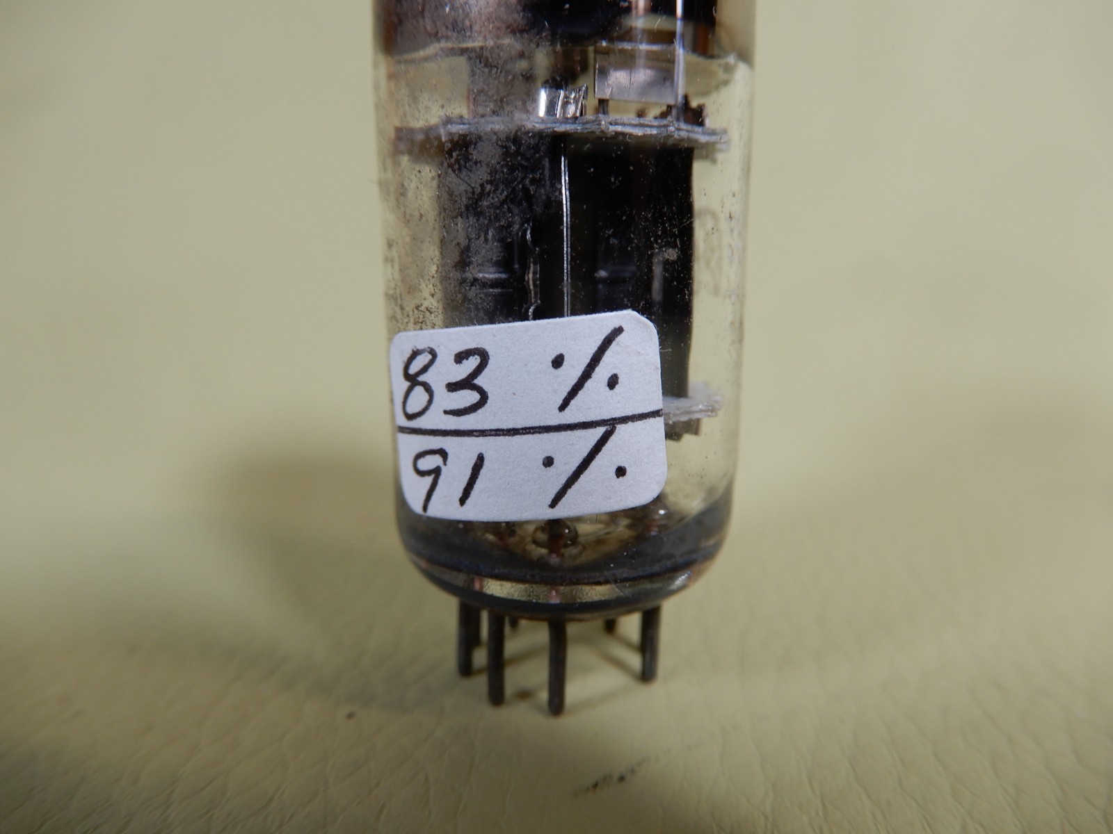 GE 5 Star Black Plate Triple Mica 5751 Vacuum Tube Tested Strong 83/91% Gm
