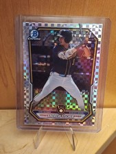 2026 Bowman Andrew Fischer #BCP-149 1st Chrome Prospect X-Fractor Brewers