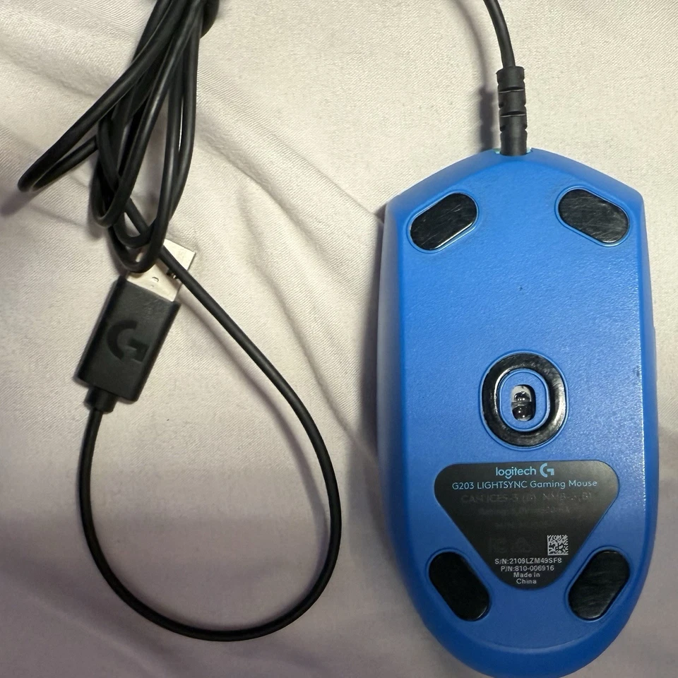 Logitech G203 LightSync Wired Gaming Mouse {TESTED} Working - Image 4 of 4