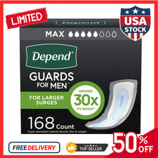 Depend Incontinence Guards/Incontinence Pads fr Men/Bladder Control Pads Maximum